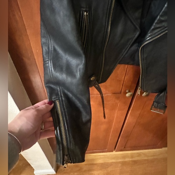 Rebecca Minkoff Lamskin Leather Jacket - Picture 3 of 10